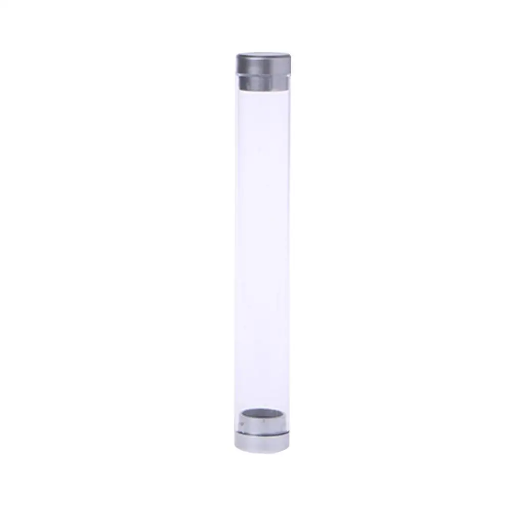 

Transparent Cylinder Case Pen Storage Box Stationery Organizer School Office Use