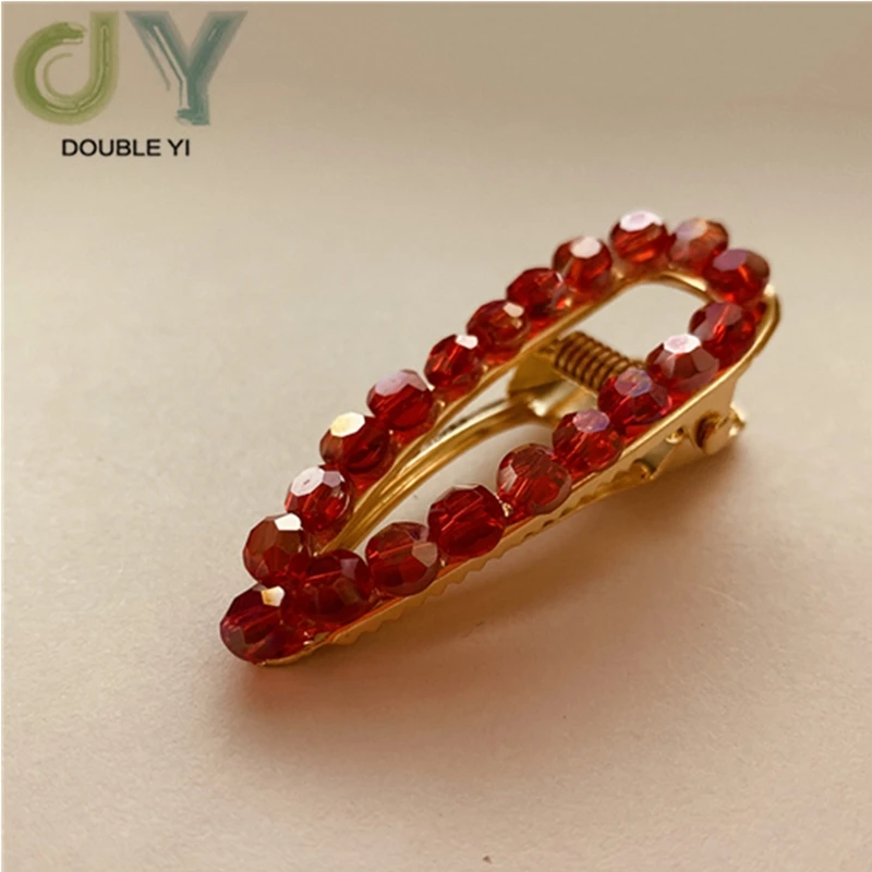 Style 3 3pcs/pack Crystal hairpin flash laser rhinestone edge clip fairy bang clip hair accessories Free shipping - Color: Style 3