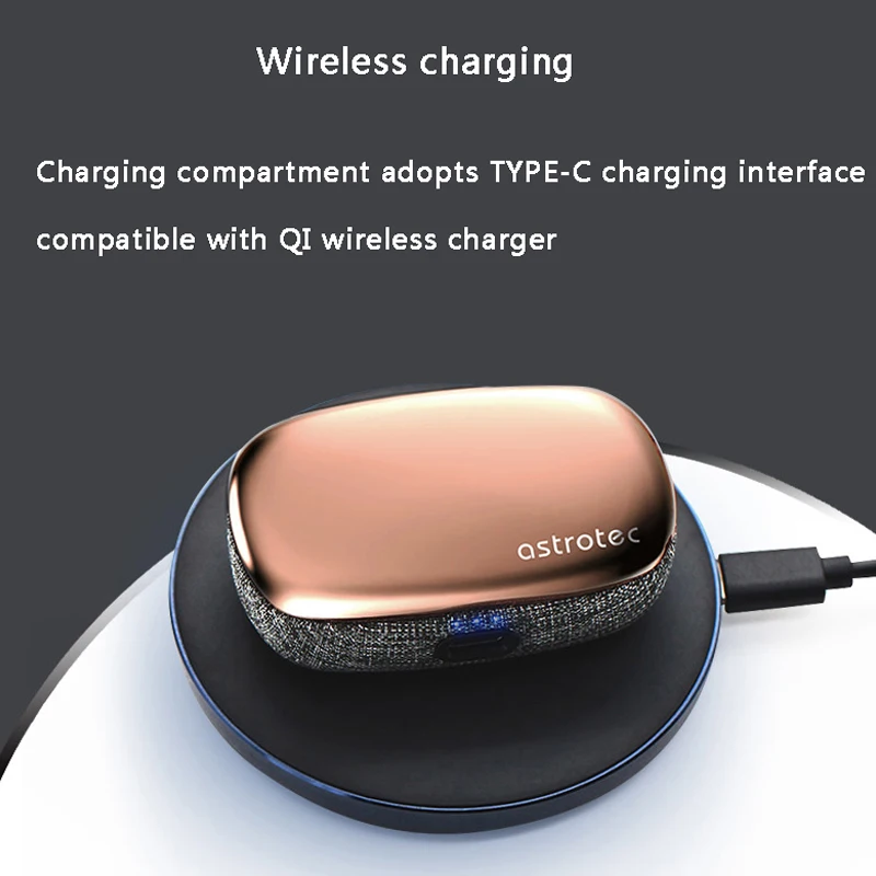 Мини гарнитура Astrotec S90 Pro Dual BA Беспроводная Bluetooth с микрофоном HD|Наушники и