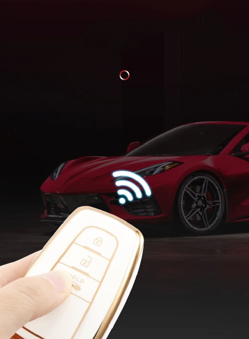 TPU copertura chiave dell'automobile 2 3 caso pulsante per Toyota Camry CHR CH-R Prius Corolla RAV4 Prado 2017 2018 2019 portachiavi senza chiave - H9dc97b703e94442aabd1a177ae9daf42t