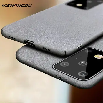 Thin Ultra Sandstone Cover Case For Samsung S22 S20 S21 Ultra S10 S9 S8 Plus Note 20 10 Plus S20 FE A52 A72 A53 5G Hard Pc Case tanie i dobre opinie YISHANGOU CN(Origin) Bumper Plain Shock-Proof+Scratch-Resistant+Anti-Skid+Dirt-resistant Wholesale Retail Dropshipping High Quality Hard PC Plastic