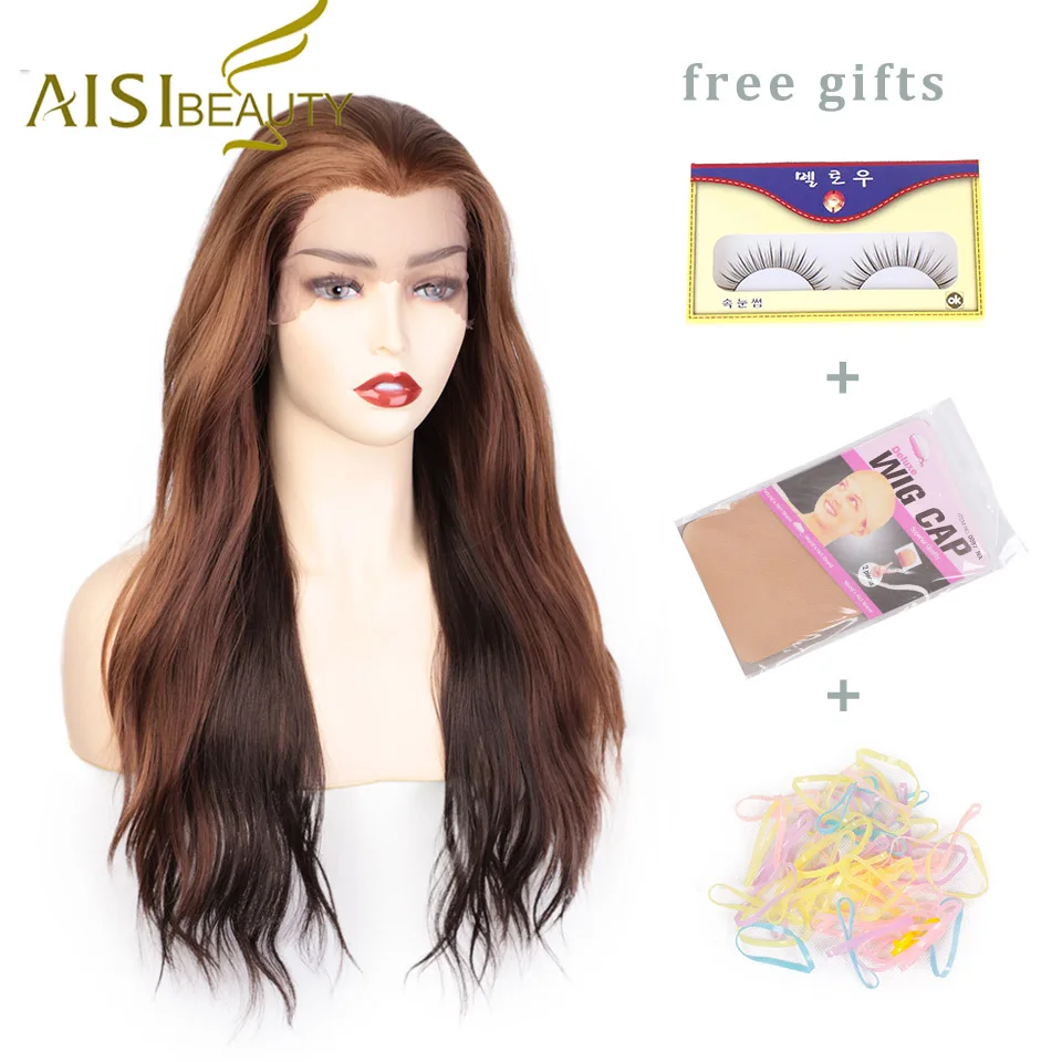 AISI BEAUTY парик на кружеве для черных/белых женщин термостойкие волнистые длинные парики блонд коричневый натуральные синтетические парики Косплей парики