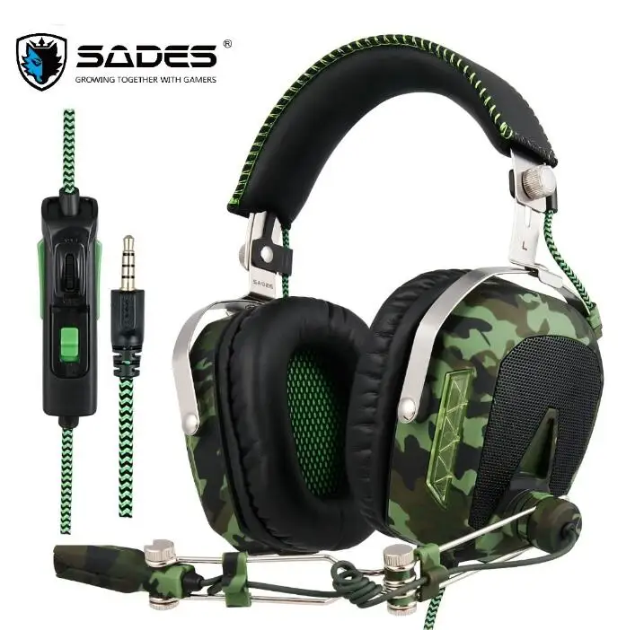 SADES SA926T PS4 гарнитура шлем проводные стерео игровые наушники с микрофоном для