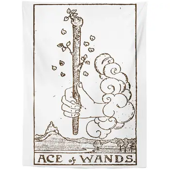 

Yaapeet 1pc Tarot Wall Hanging Polyester Psychedelic Wall Tapestry Retro Tarot Hanging Tapestry Home Decoration for Boys