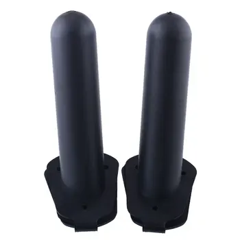 

2pcs Fishing Rod Bracket Black Holder Plastic Trakle Tackle Gasket Boat Kayak Boxes Cover Side Fishing Rods