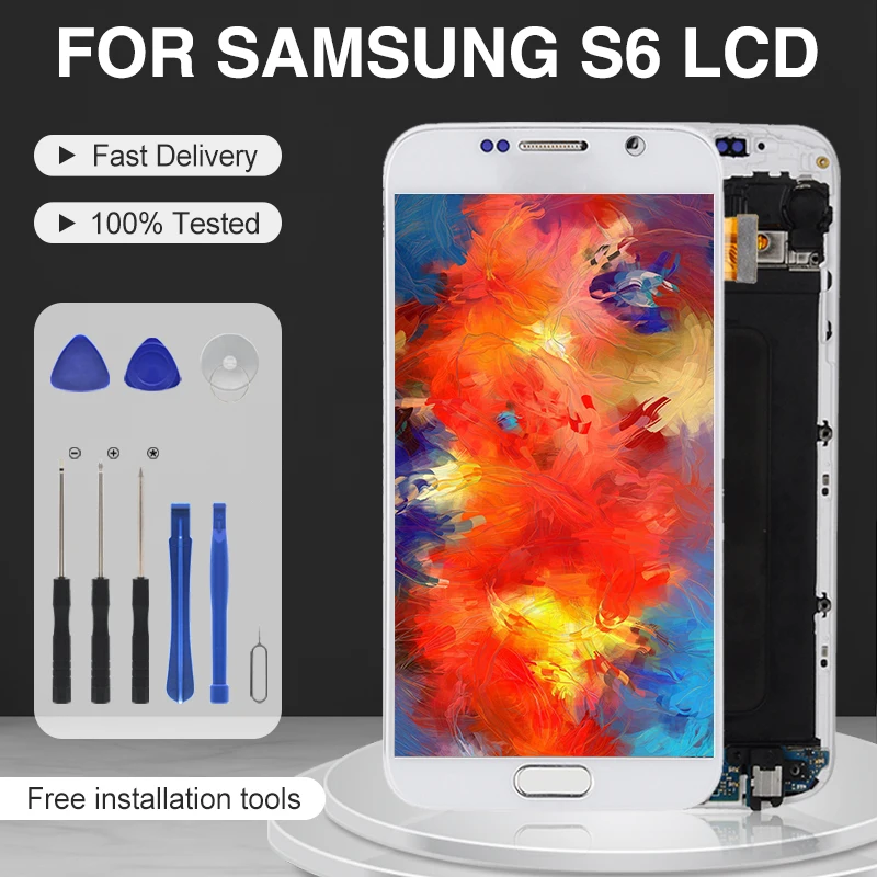 Catteny 5 5-дюймовый Super Amoled для Samsung Galaxy G920 ЖК Сенсорная панель стеклянный экран