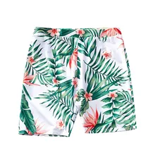 Мужские Семейные бикини с принтом листьев, купальный костюм, пляжные шорты, костюм для пляжа, модный купальный костюм для отдыха, бразильский купальник с пуш-ап