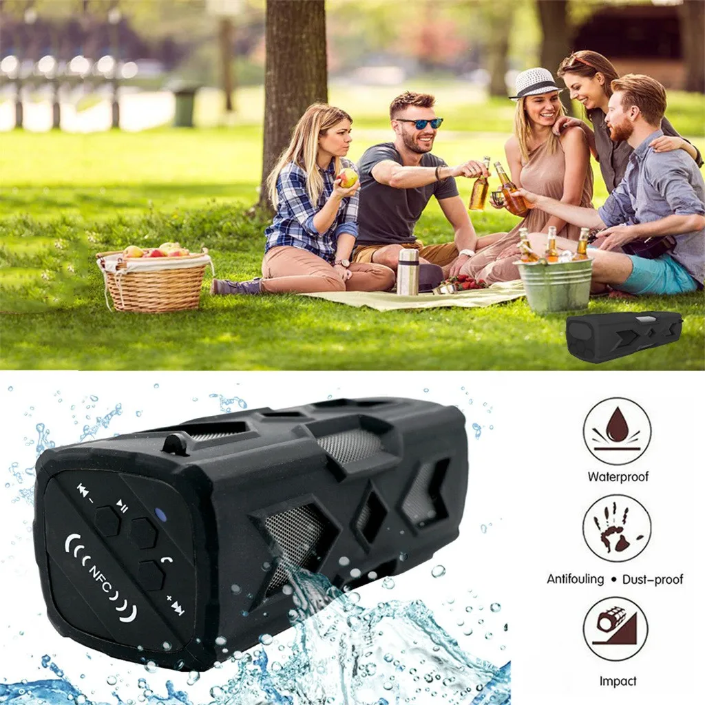 HIPERDEAL модные внешние bluetooth-колонки портативный беспроводной динамик водонепроницаемый банк мощности Бас Сабвуфер NFC Aug20