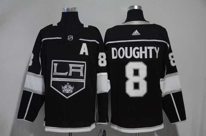 Сшитые мужские футболки для взрослых#8 Drew Doughty 32 Jonathan Quick 99 Wayne Gretzky - Цвет: For Men