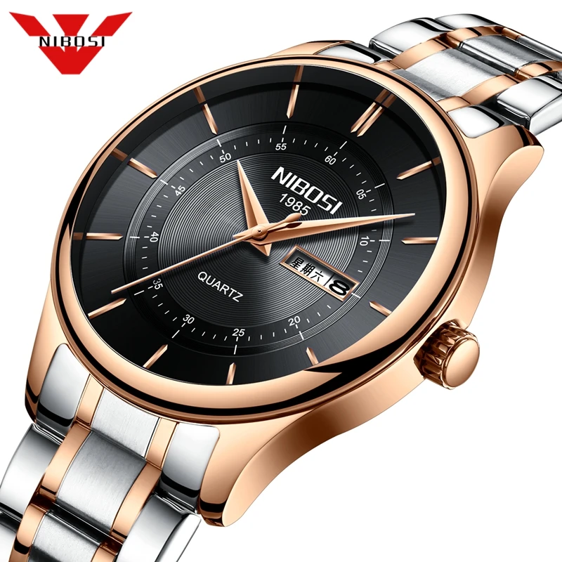 

NIBOSI Men Watch Brand Luxury Mens Watches Business Watch Male Clock Fashion Dress Waterproof Quartz Watch Relogio Masculino