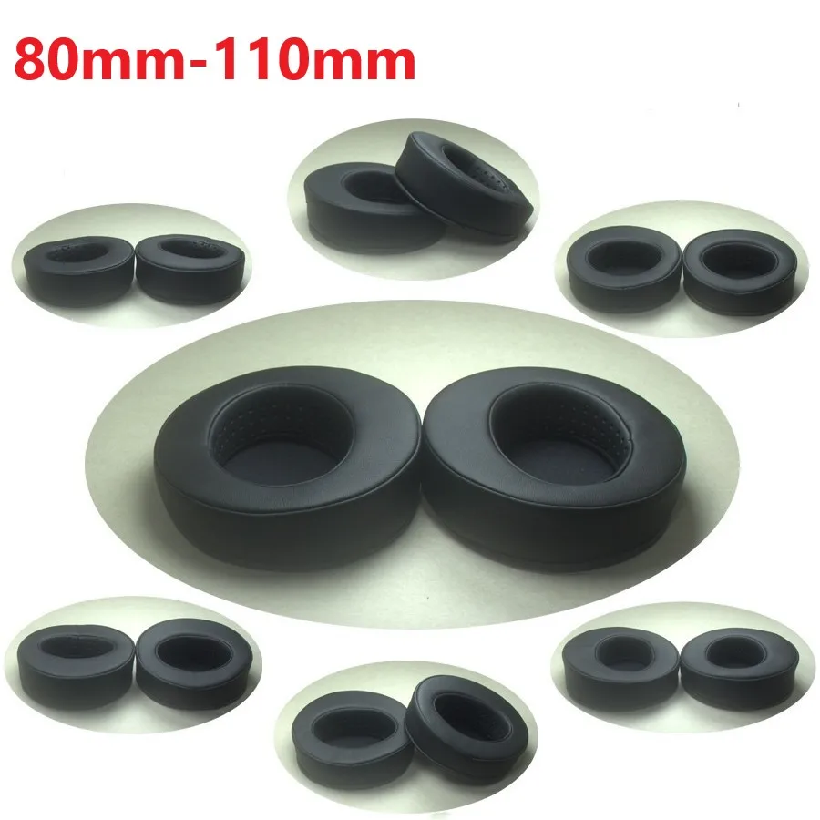 80mm-110mm Round Beveled Replacement Earpads 90/95/100/105mm 110mm Ear Pads Cushion for Sony for Sennheiser for Beyerdynamic