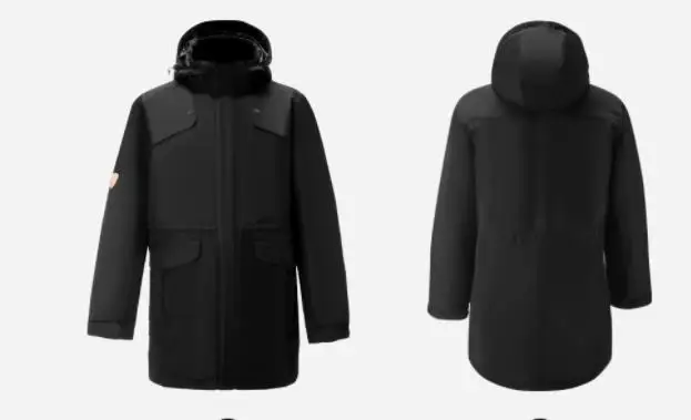 xiaomi ледяной и Снежный аэрогель холодная одежда 3 мм материал анти- 40 градусов сильный холодный 4 уровня водонепроницаемый пуховик - Цвет: black XL