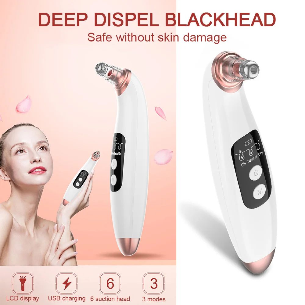 US $23.49 New Arrival Smart WIFI Visual Blackhead Remover Vacuum Suction Pore Cleaner BuiltIn 20X 50MP Camera Acne Removal Cleaning Tool