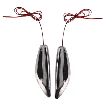 

1PairProfessional Pair Of Steering light Mudguard Side Lamp DC12V Blade Shape Auto Car LED Side Lights Marker Turn signal Lights
