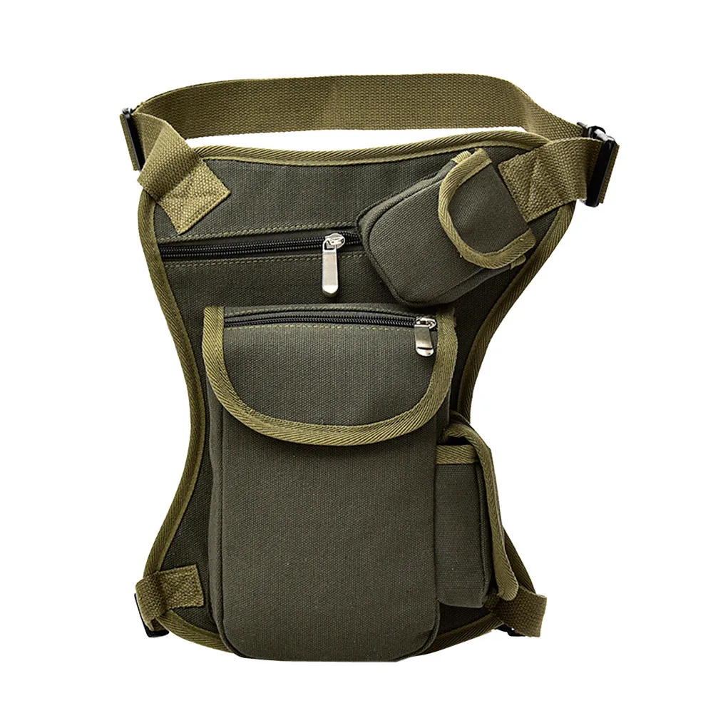 Army Green Мужская камуфляжная Военная поясная сумка мужские s холщовые уличные тактические сумки для верховой езды поясная сумка многофункциональный карман для ног - Цвет: Army Green