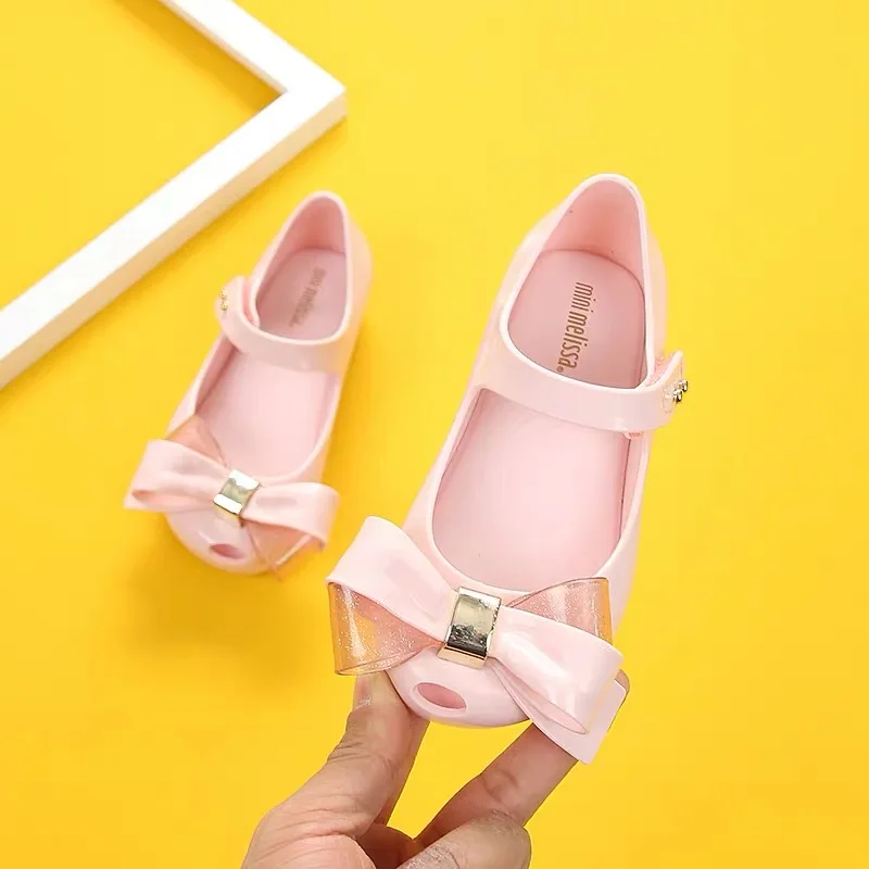 Mini Melissa Ultragirl оригинальные прозрачные сандалии для девочек с бабочкой; прозрачные сандалии для девочек; детские сандалии; детская пляжная обувь; обувь для малышей