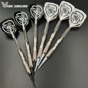 

3pcs Professional Electronic Soft Tip Darts 18g Darts With Nylon Shaft Fist Dardos Feather Indoor Dartboard Games