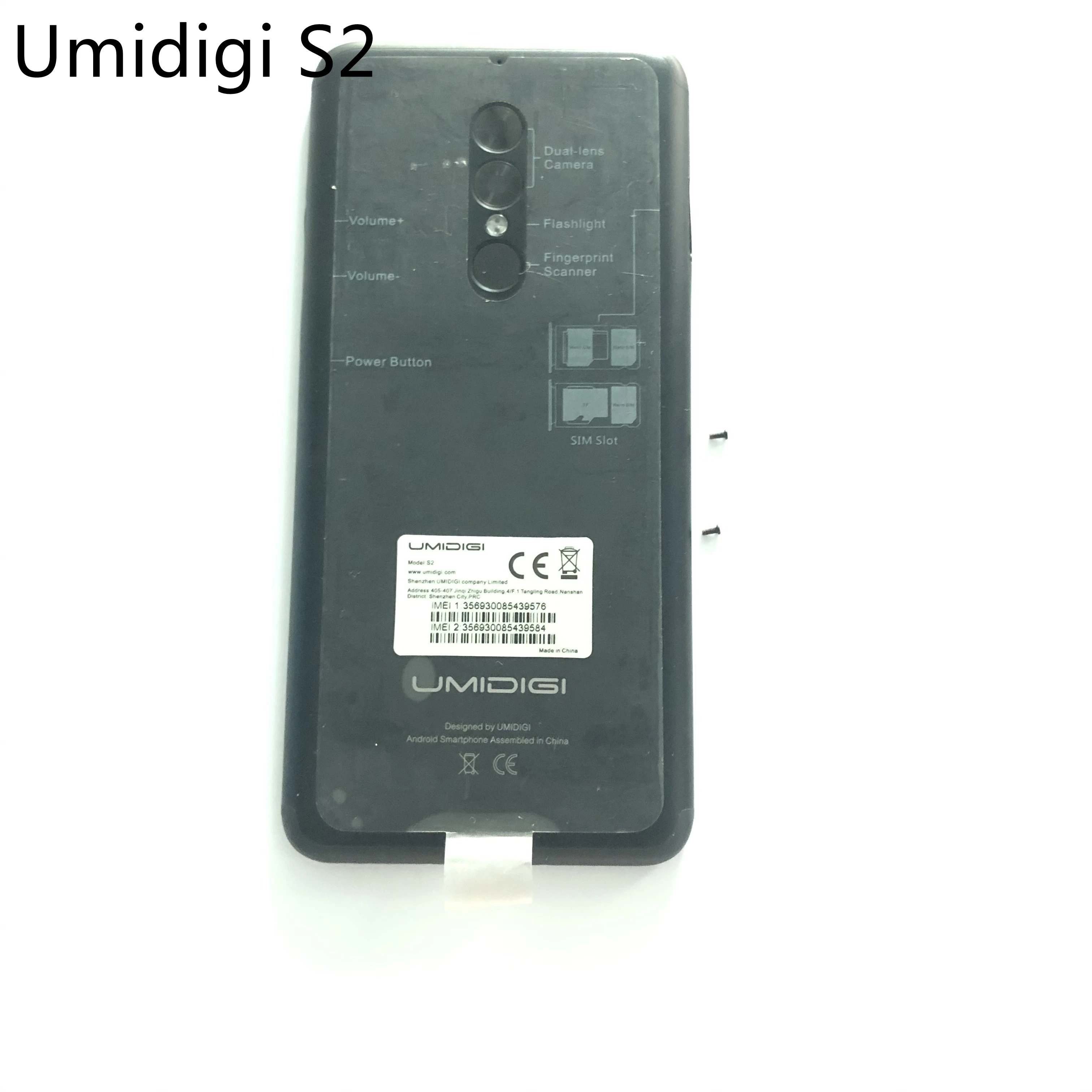 Чехол для аккумулятора UMIDIGI S2 задняя крышка + стеклянный объектив камеры винты
