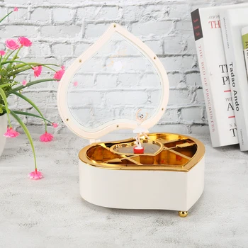 

Retro Rotating Clockwork Music Boxes Exquisite Hot Sale Wooden Manual for Children Birthday Presents Home Decoration