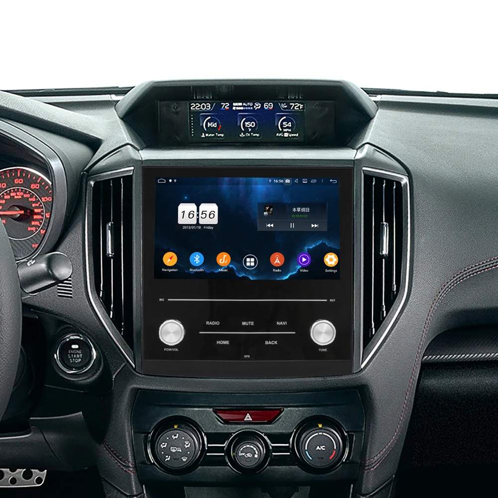 Owtosin Octa Core Android 9,0 автомобиля радио мультимедиа для Subaru Impreza XV автомобиля gps навигации видео плеер