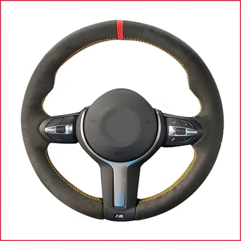 

MEWANT Black Suede Steering Wheel Cover for BMW 228i 230i 320i 328i 330i 335i 340i 428i 430i 435i 440i 525i 535i 550i 640i 650i