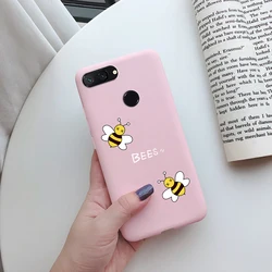 Silicone Cartoon Ultra Thin Matte Phone Case - Soft Protective Cover for Xiaomi mi8 lite (Pink)