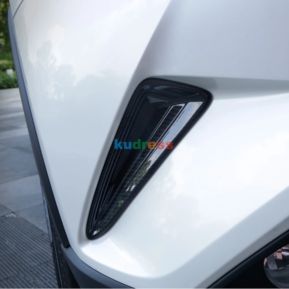 Для Toyota CHR C-HR внешний ABS Хром передний бампер боковая решетка крышка отделка передняя противотуманная фара протектор Аксессуары