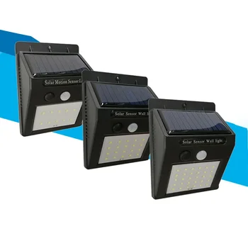 

modern street Waterproof Solar 20 LED landscape light Outdoor Garden lamp Decoration motion sensors for Wall Night lights