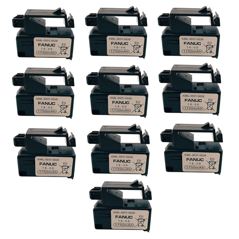 10x Original A98L-0031-0028 PLC Industrial Battery Pack for Panasonic Fanuc CNC System A02B-0323-K102 3V 1750mAh Backup | Электроника