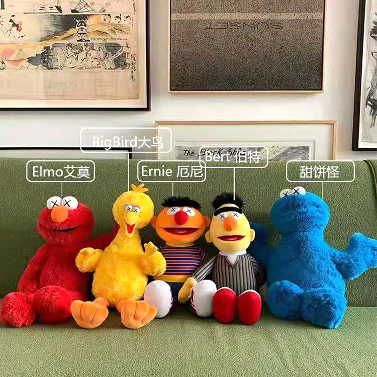 TAKARA TOMY 5 стиль kaws ELMO большая птица Аниме фигурки и игрушки модель игрушки для детские плюшевые игрушки