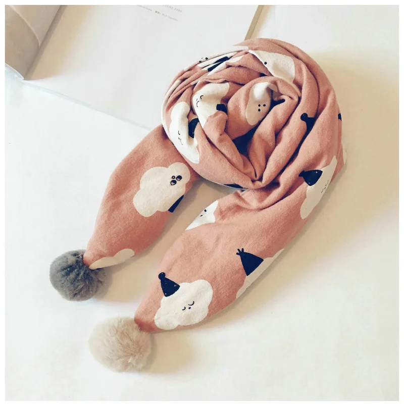 Корейские мягкие теплые осенне-зимние плотные детские шали для мальчиков и девочек, шарфы, аксессуары-LHC - Цвет: 11