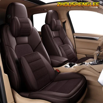 

ZHOUSHENGLEE Custom leather car seat cover For hyundai ENCINO Coupe Azera Grand SantaFe Veracruz Equus Rohens Veloster