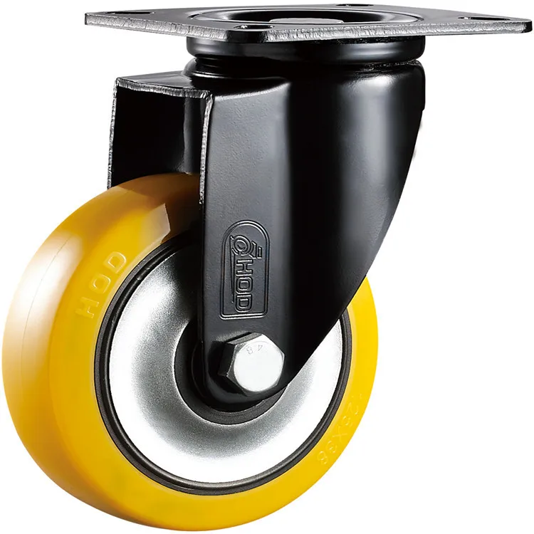 

Houde Truckle Universal Wheel Directional Wheel with Brake Bearing Industrial Polyurethane Pu Wheel Trolley Steering Wheel Wheel