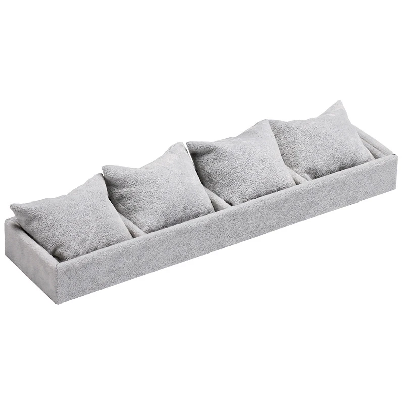 

Bracelet Watch Display Case 4 Slot Velvet Jewelry Organizer Trays Holder