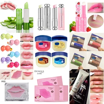 

Lip Care Pure Petroleum Jelly Skin Protectant Moisturizer Vaseline Cream for Body Face Color Changing Aloe Vera Lipstick