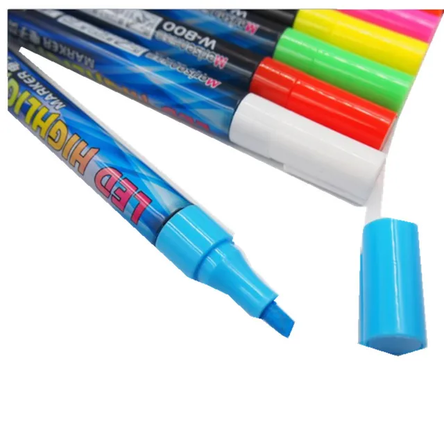 2021 Új 1Pc Led Kiemelő Jelek Pen Queen Méhek Jelölő Toll 135 Mm*4Mm 4Colors Opcionális Ferde Nib Paintsbrush Méhész Eszközök