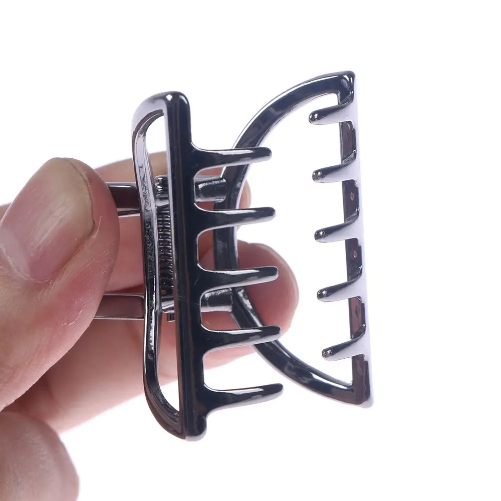 Женские Геометрические заколки для волос однотонные крабы в стиле ретро форме