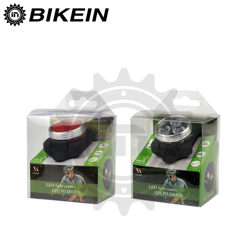 BIKEIN-велосипедный велосипед 3 светодиодный передний головной светильник перезаряжаемый задний светильник s водонепроницаемый фонарь 4 режима Предупреждение ющий задний светильник