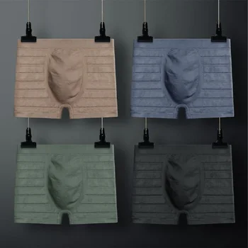 

4Pcs/set Men's Panties Underwear 2020 New Fashion Summer Cosy Underpants Mens Breathable Underpants Men's Boxers Shorts