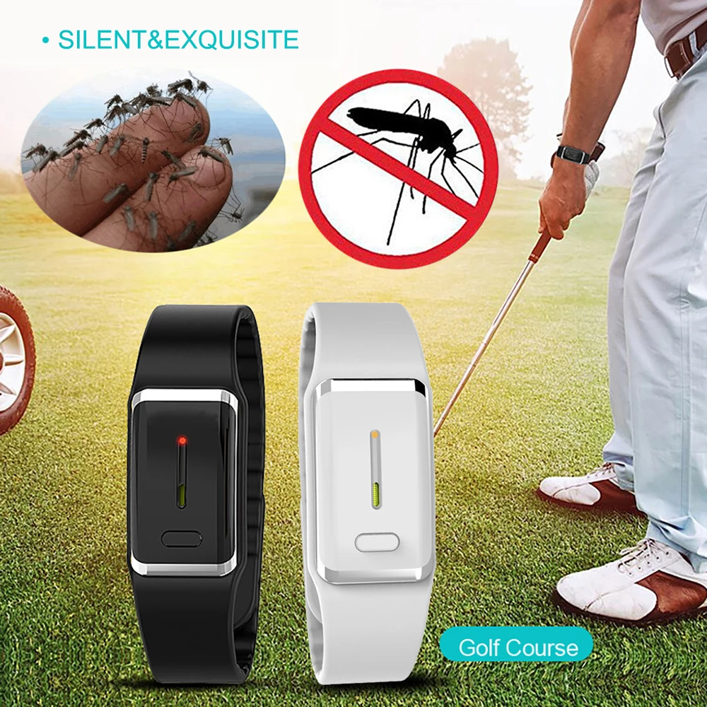 Pulsera electrónica repelente de Mosquitos Ultrasónico Anti Plagas Insectos Muñequera 