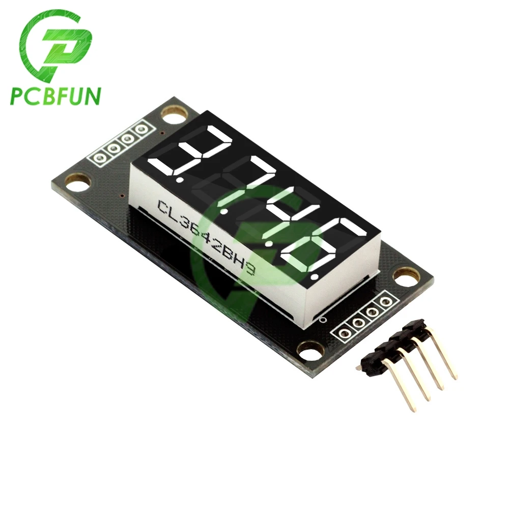 0.36 inch 4 Digit 7 Segments Digital Tube TM1637 Display Module White Blue Green Yellow Red Led Display Module Board for Arduino display module led display