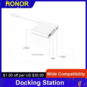 

Original HUAWEI MateDock 2 Phone Laptop Docking Station suitable to Mate20 Pro X MateBook D X Pro E Notebook Data Transfer Cable
