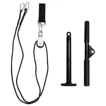 

1 Set Forearm Wrist Roller Trainer Arm Strength Training Exerciser Fitness Rope