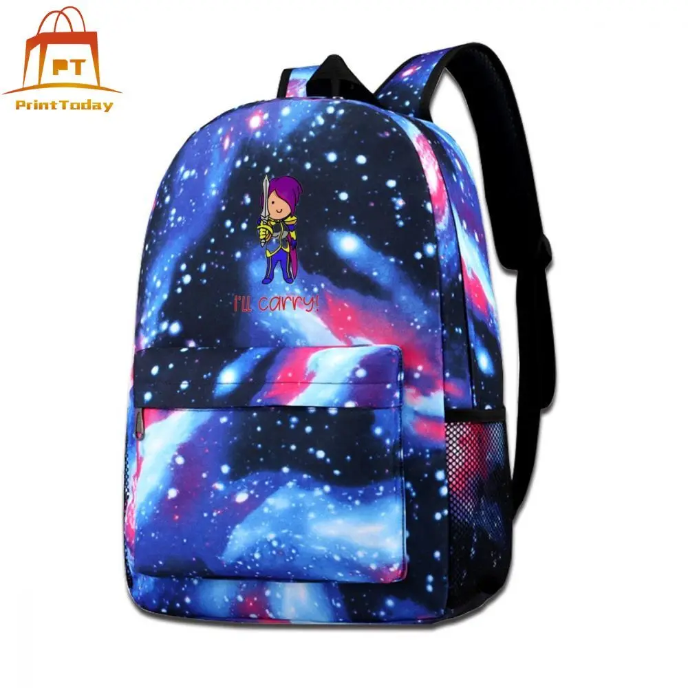 

Lol League Of Legends Figure Backpack League Of Chibi Heroes Legend Gamer Design Backpacks High quality Shopper Galaxy Bag Bags