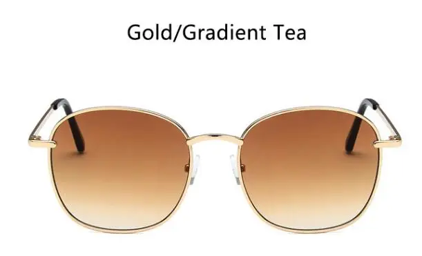 gold gradient tea Новинка, модные большие круглые солнцезащитные очки, сплав, золотой, черный, зеркальные, Wo, мужские, s, солнцезащитные очки, женские, Роскошные, брендовые, оттенки, мужские очки, UV400 - Цвет линз: gold gradient tea