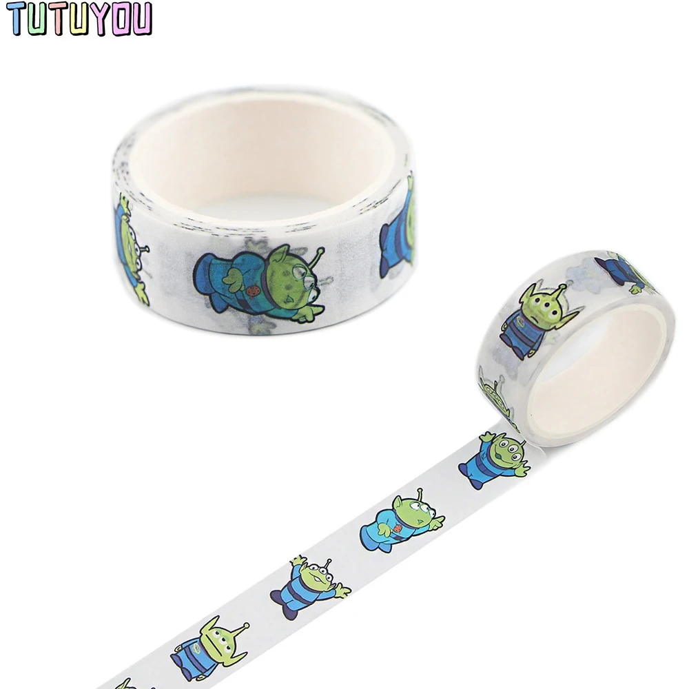 

PC2012 Cartoon Alien Washi Tapes Life Stationery Decorative Adhesive Scrapbooking DIY Paper Office Stickers