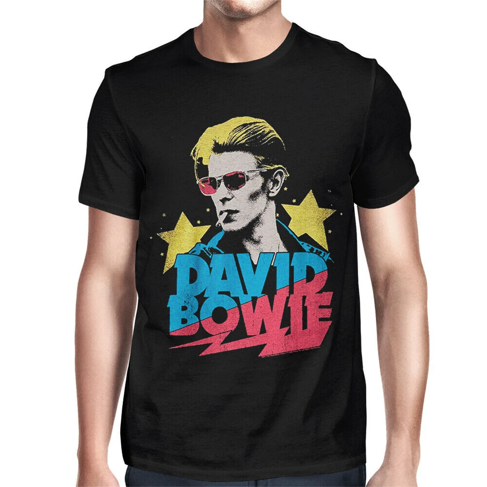 David Bowie Graphic T Shirt, Premium Cotton Rock Legend Shirt, All Sizes Streetwear Tee ShirtT
