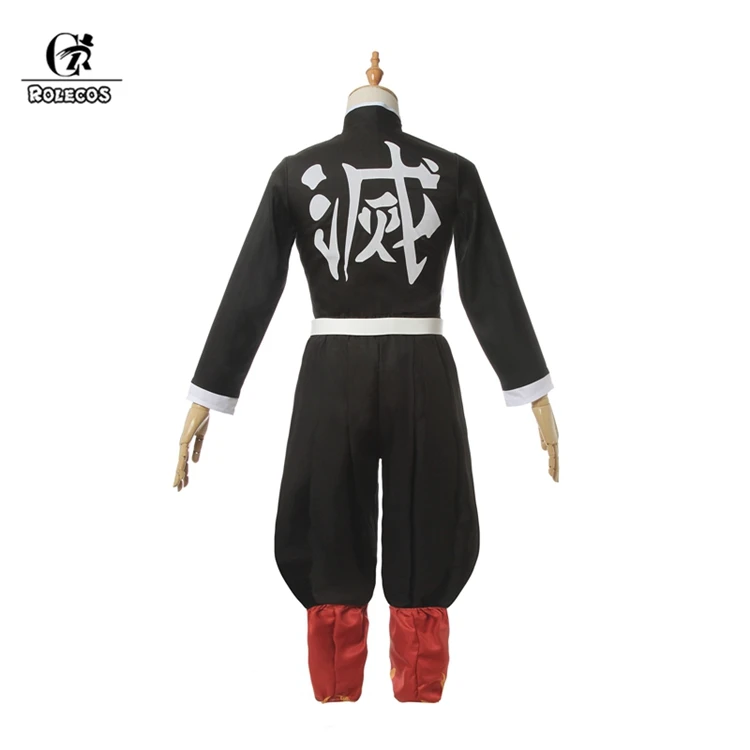 ROLECOS Demon Slayer Rengoku Kyoujurou Косплей Костюм Аниме Demon Slayer Kimetsu no Yaiba косплей мужской костюм для Хэллоуина кимоно