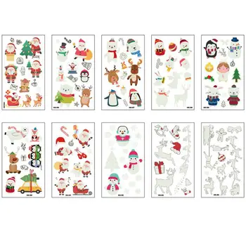 

10pcs Paper Dark Glow Body Sticker Paper Body Tattoo for Gift
