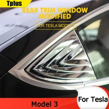 Aliexpress - Tplus Car Shutter Spoiler For Tesla Model 3 Small Windows On Both Sides Of Carbon Fiber ABS Cool Accessories Model Three